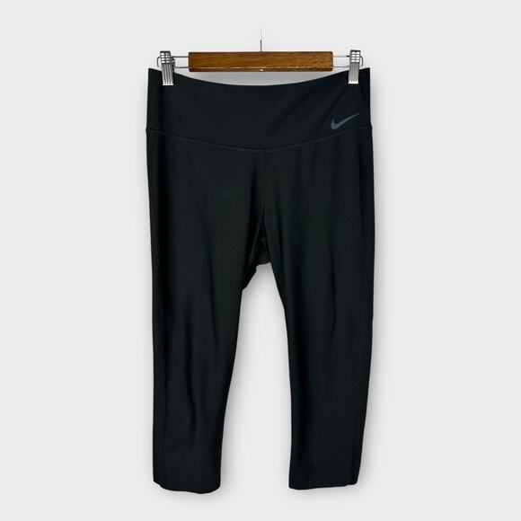Nike Womens Size Medium Dri Fit Power Training Cropped Leggings 802948-010 - Picture 2 of 10